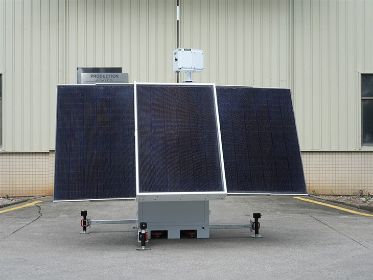 HiCUBE Off Grid 3*450W Solar Security Cctv Tower best