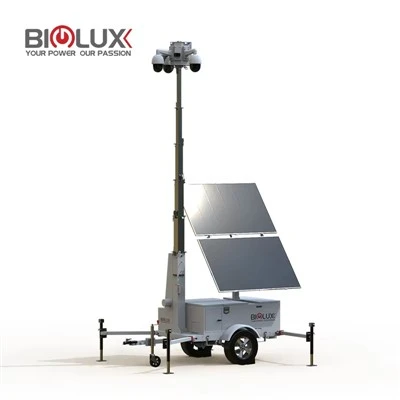 Treler solar menara kamera mudah alih