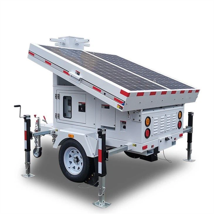 14400WH Solar Surveillance Tower Trailer