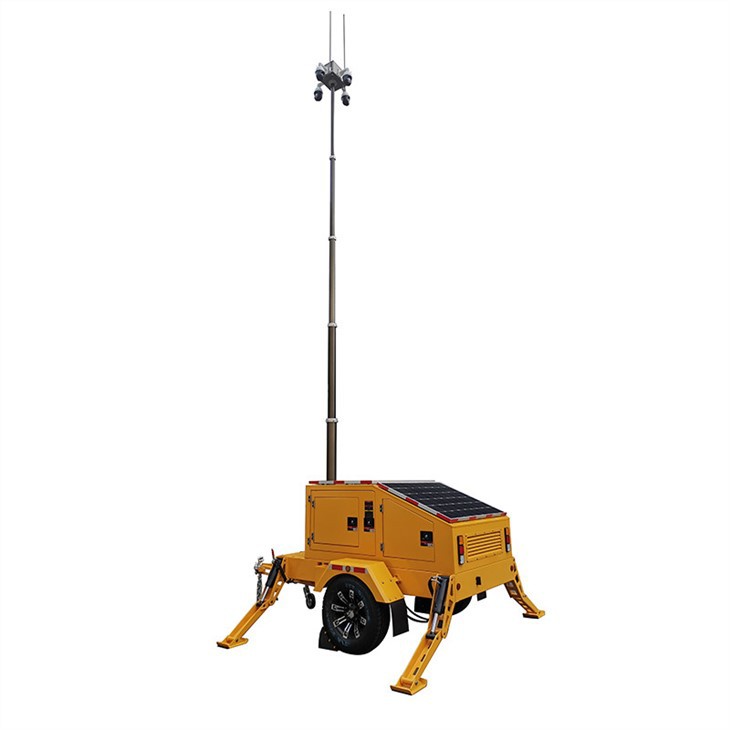 Hybrid CCTV Tower For Industrial Site