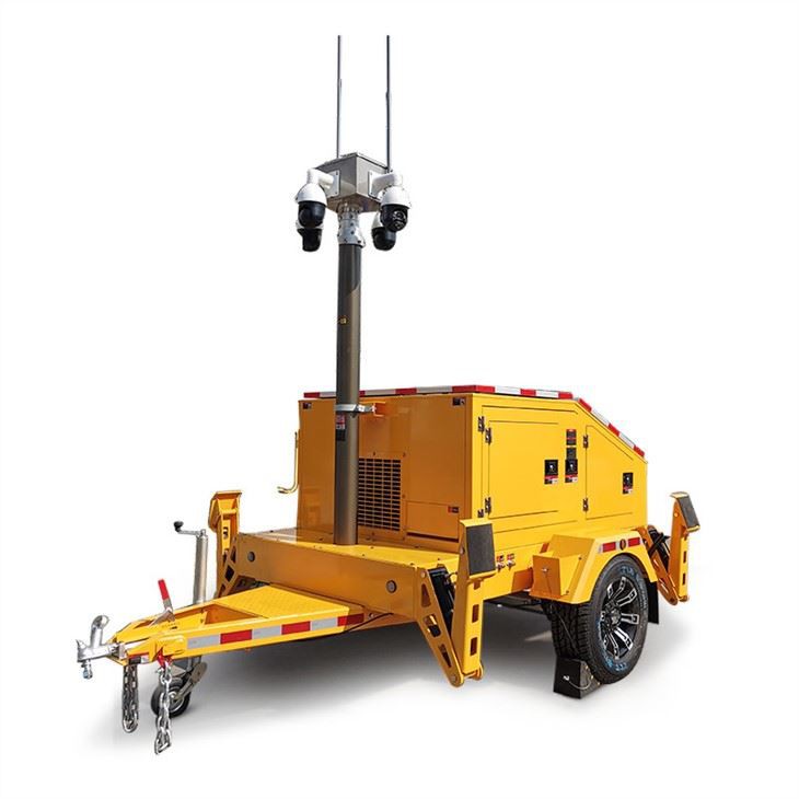 Hybrid CCTV Tower For Industrial Site