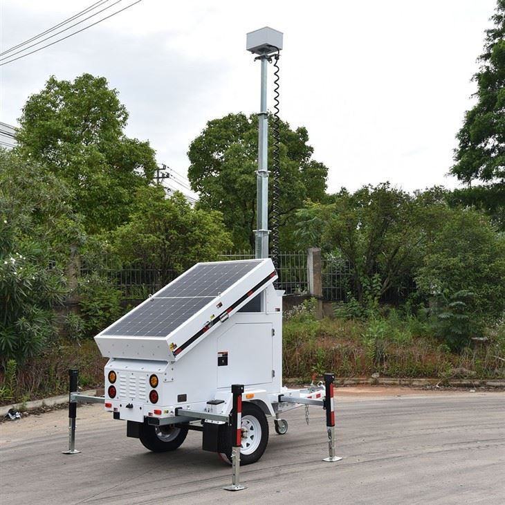 Surveillance Mobile Tower Solar Surveillance Trailer